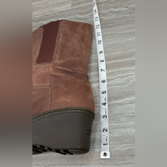 Keen Akita Wedge Heel Pull On Mid Slouchy Leather Boots Womens 5.5 - Picture 6 of 9